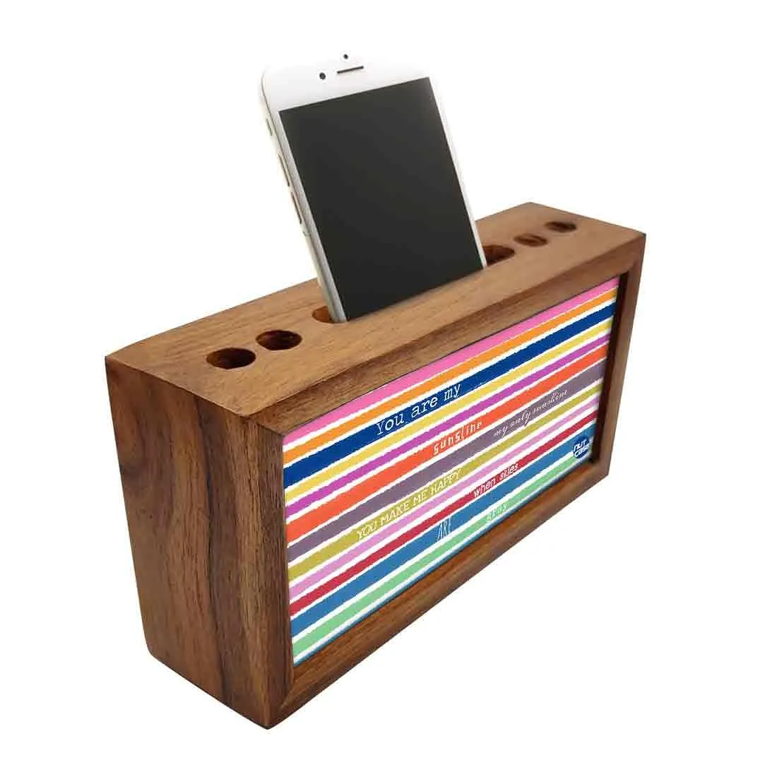 Wooden Pen Stand for Office - You Are My Sunshine