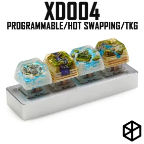 xd004 xiudi 4% Custom Mechanical Keyboard programmable hot-swappable PCB