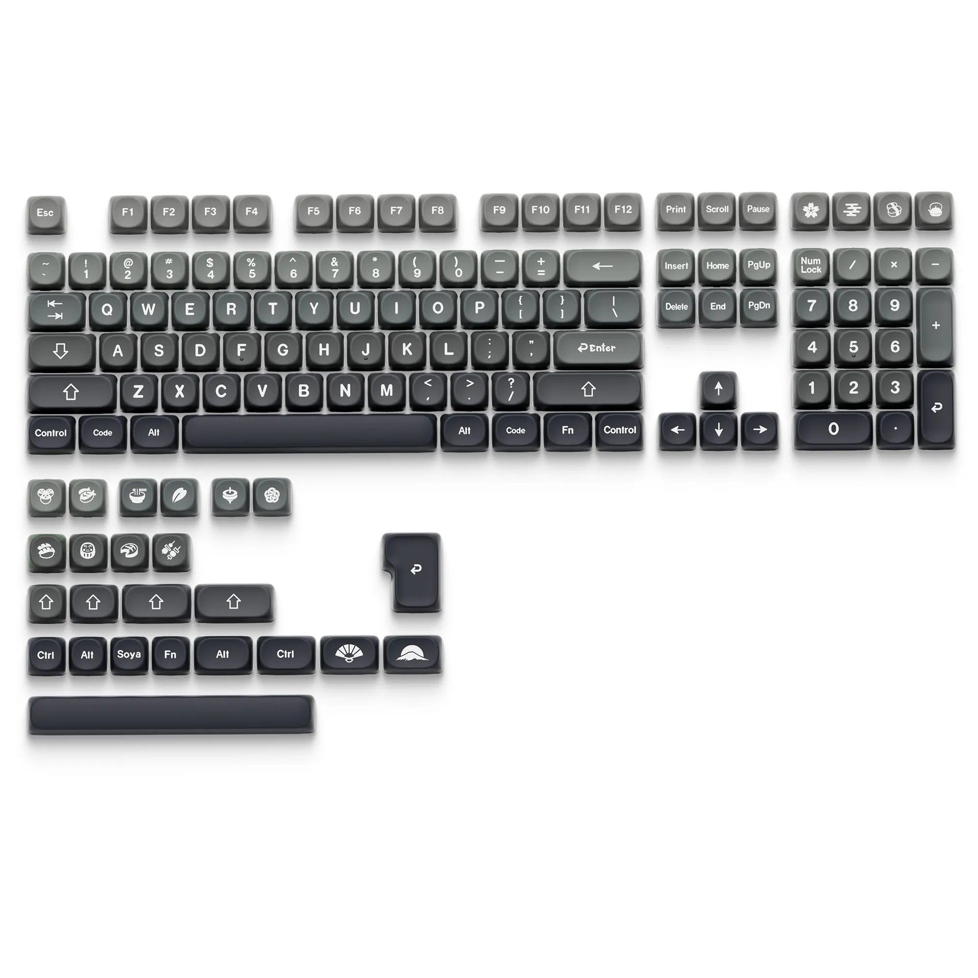 XVX Wagashi Series  MOA Profile Dye-Sub PBT Keycap Set 132-Key