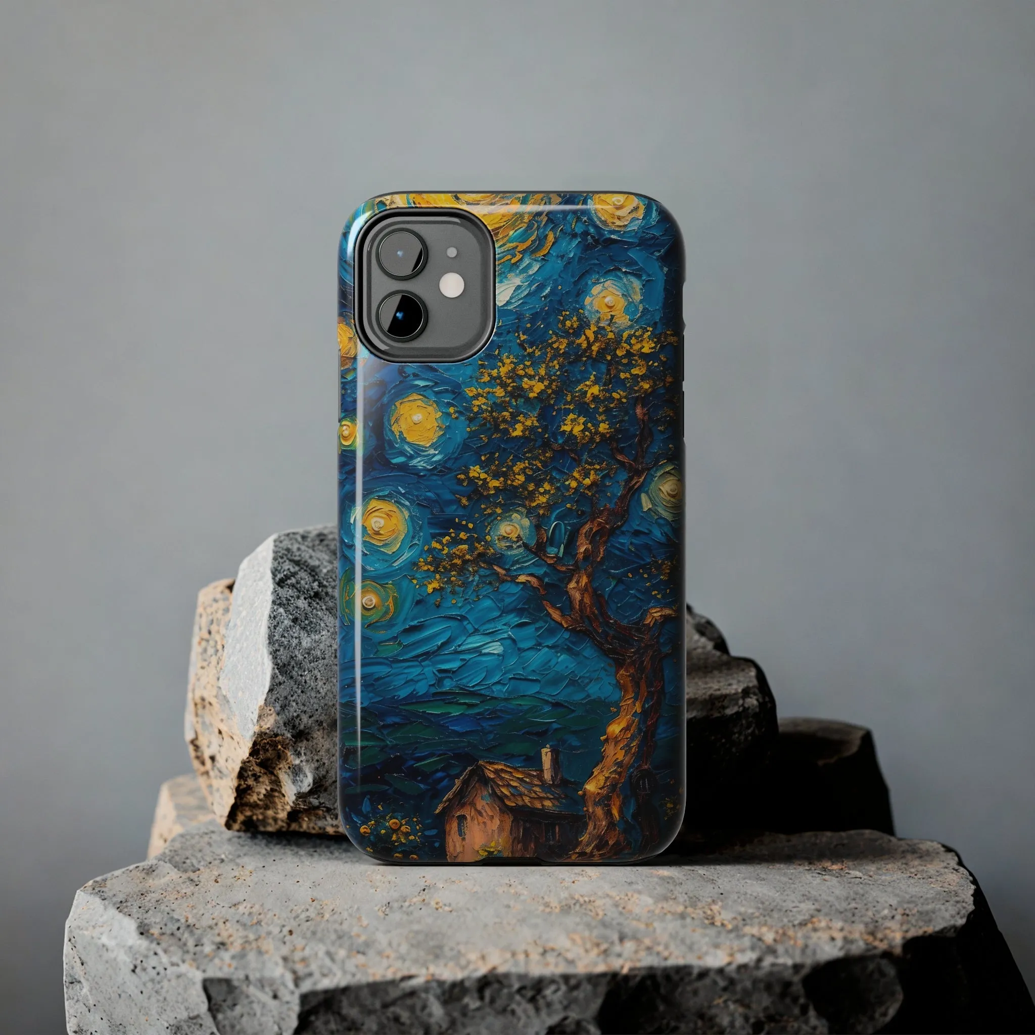 Yellow Dreamy Artistic Sky Design Tough Phone Case