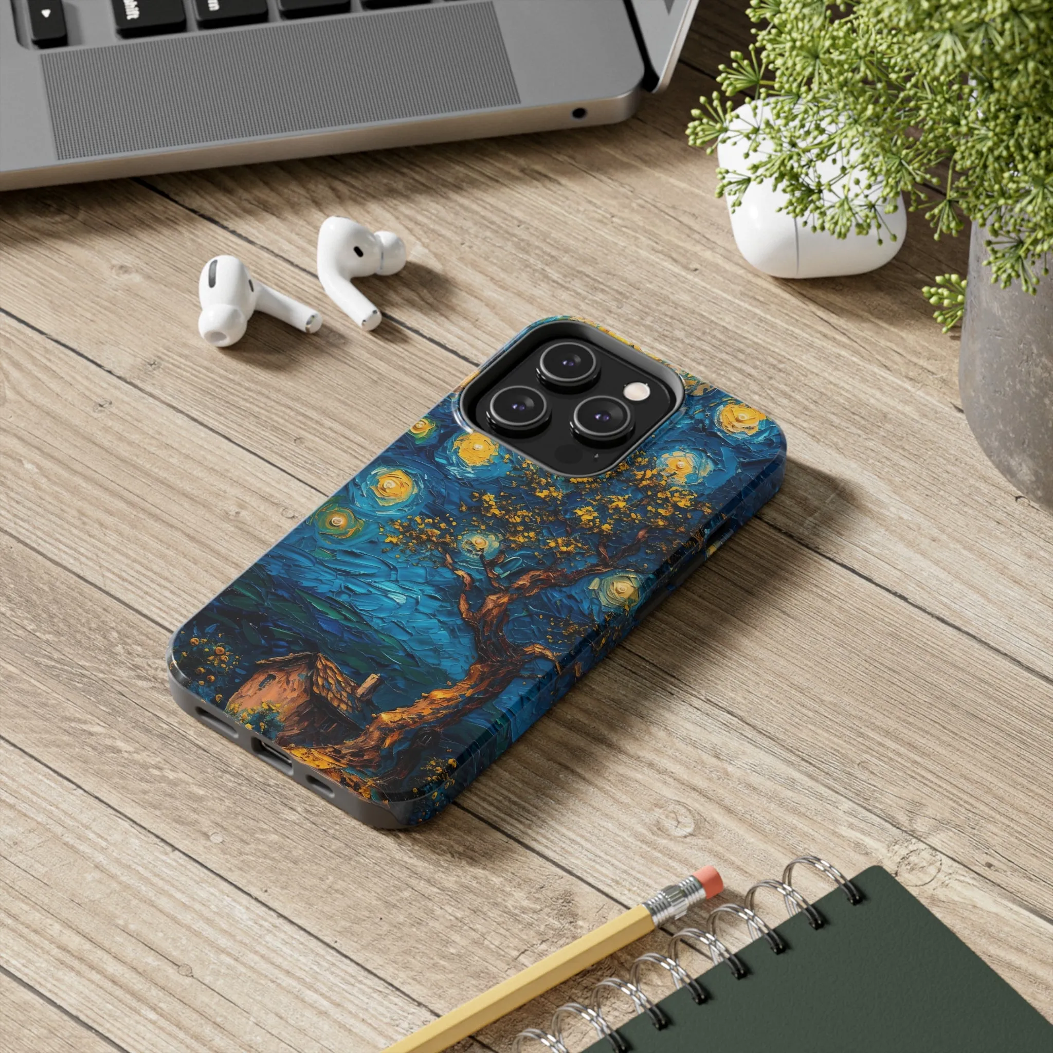 Yellow Dreamy Artistic Sky Design Tough Phone Case